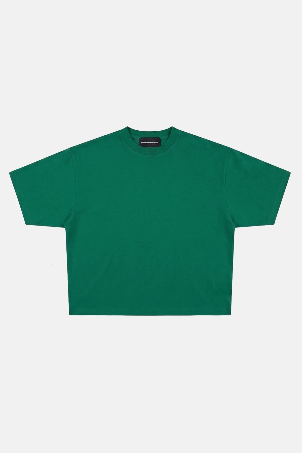JR Yeşil Boxy Fit Basic Oversize Tshirt