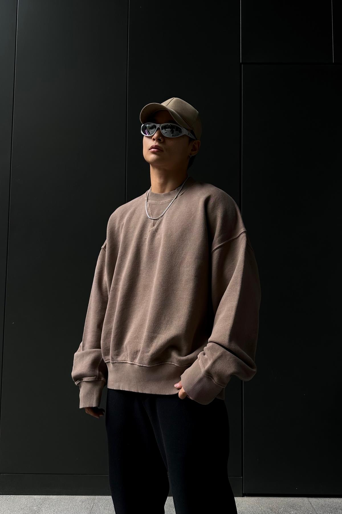 Kahve Basic Oversize Sweatshirt SW1052