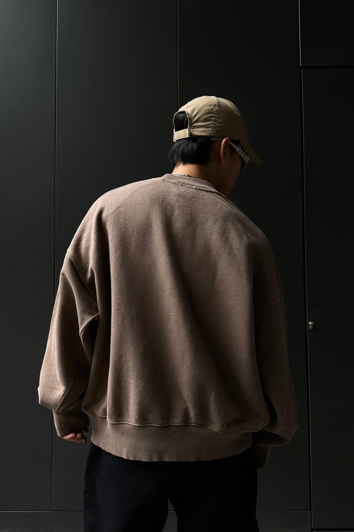 Kahve Basic Oversize Sweatshirt SW1052