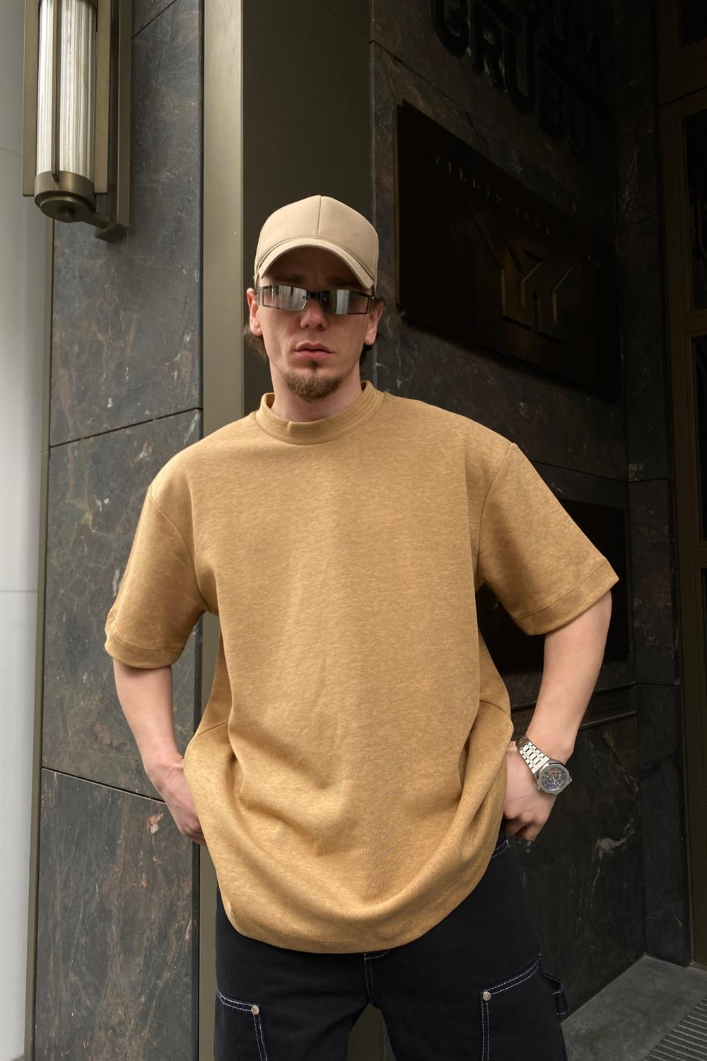Kahve Basic Oversize Tshirt T560