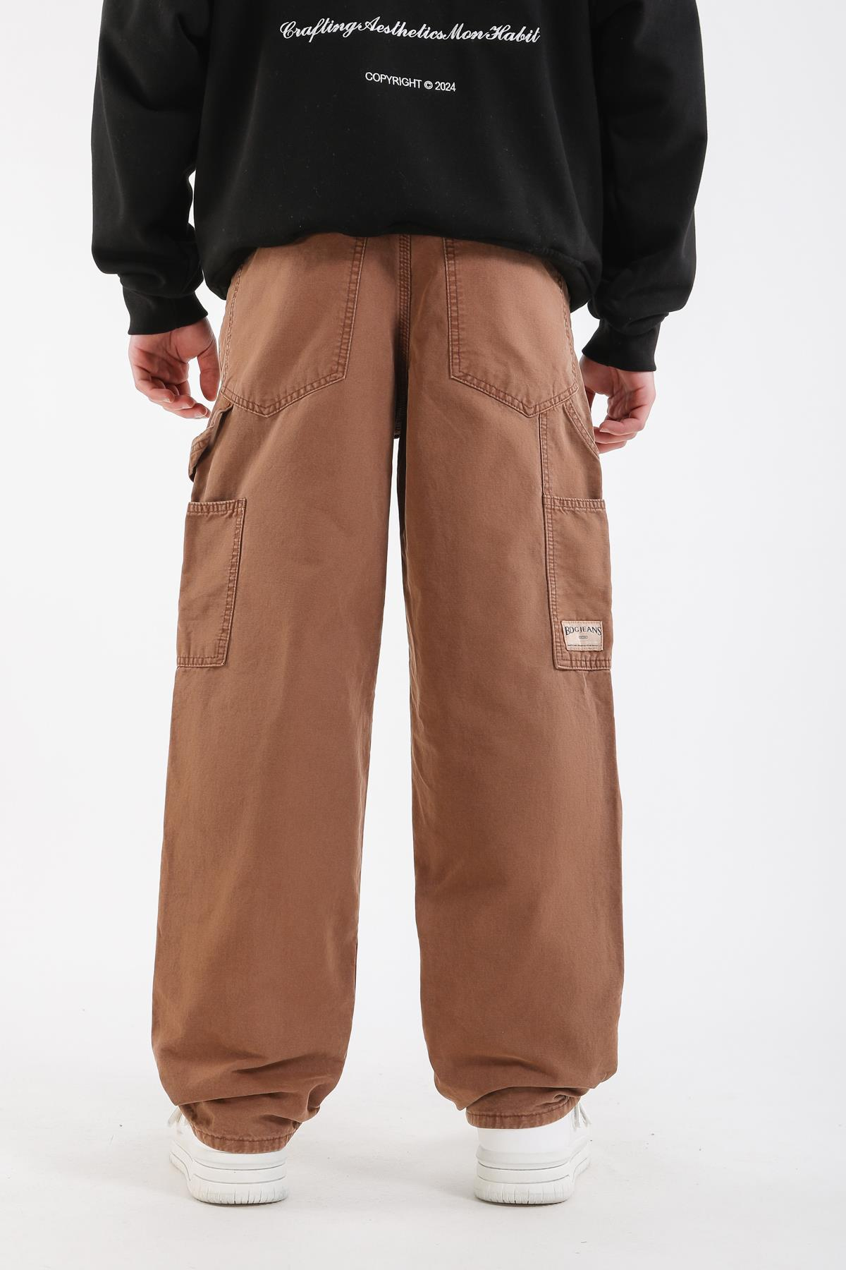 Kahve Cep Detay Bdg Jean Pantolon