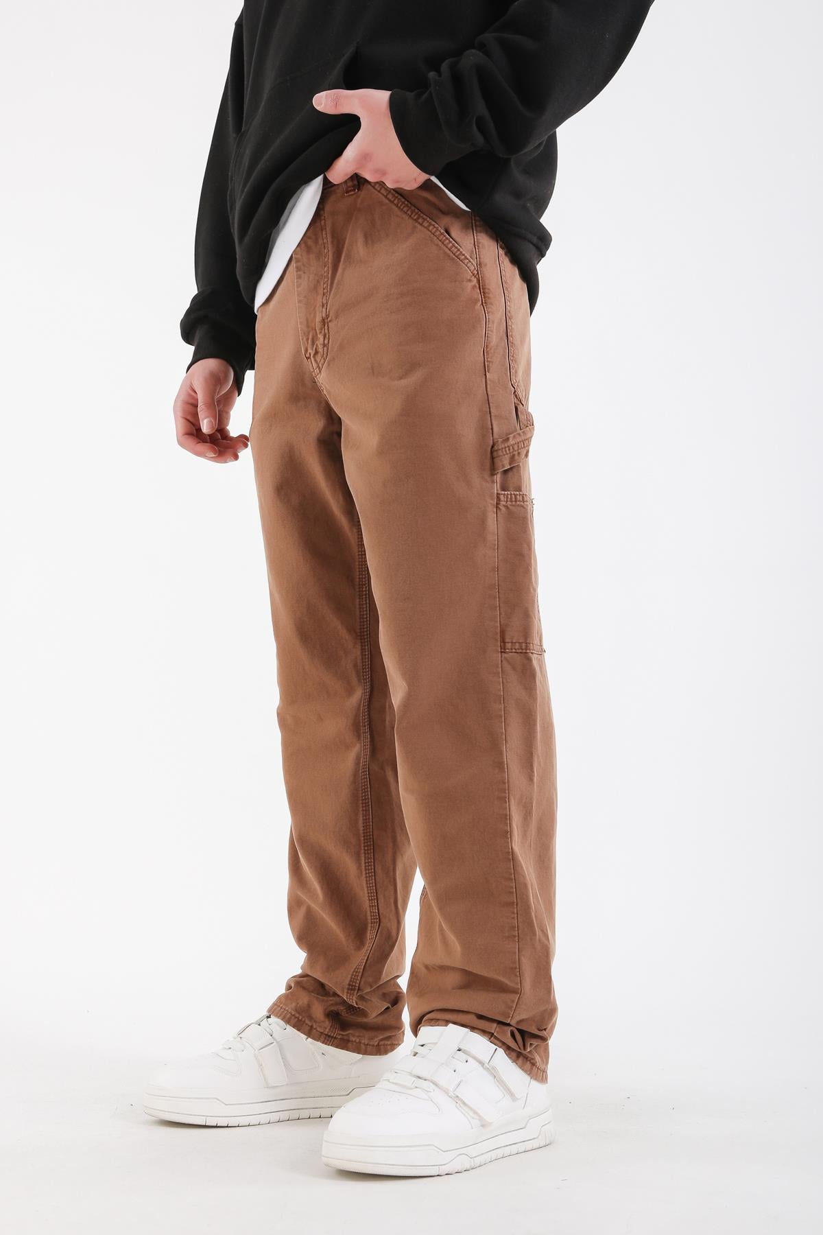 Kahve Cep Detay Bdg Jean Pantolon