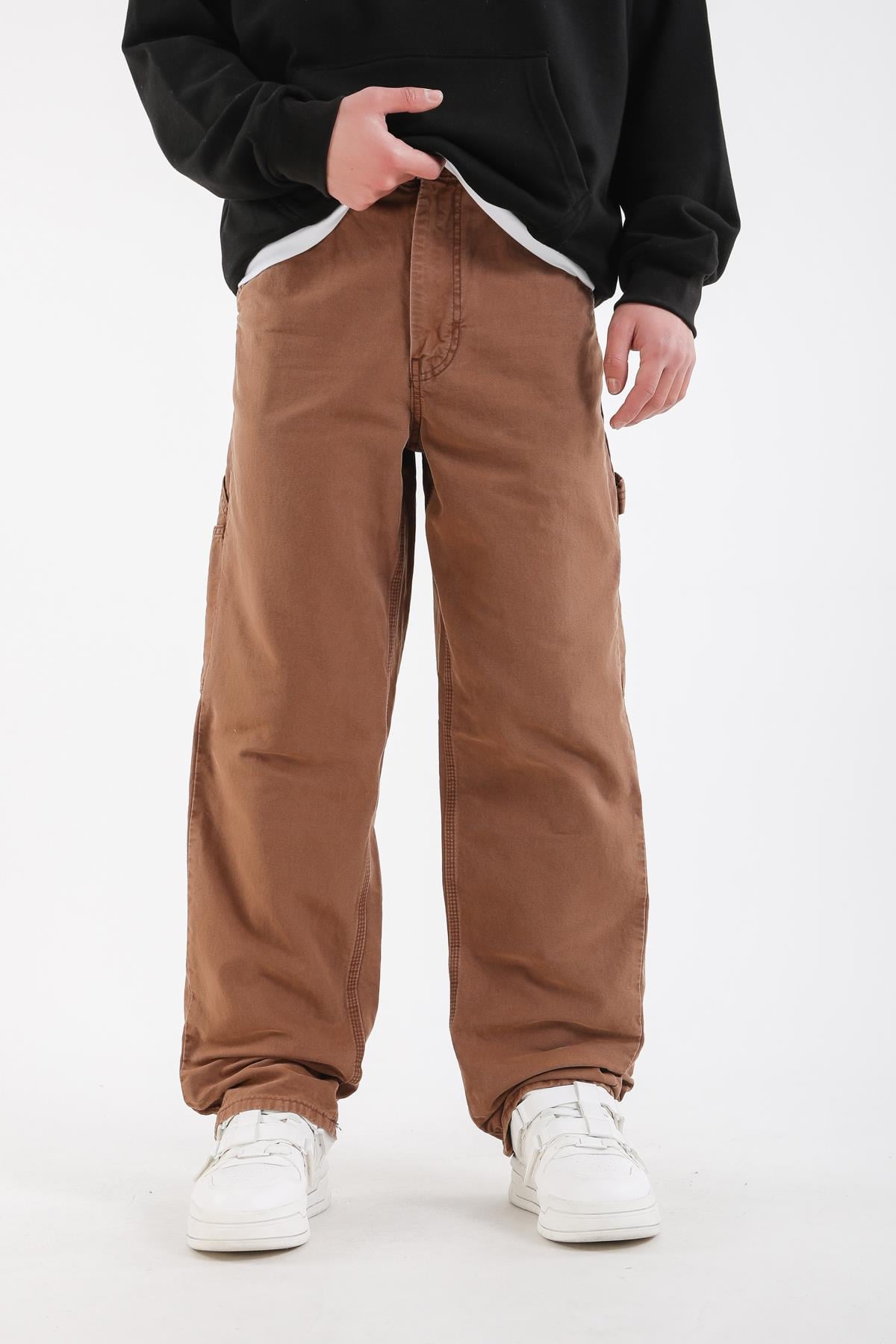 Kahve Cep Detay Bdg Jean Pantolon