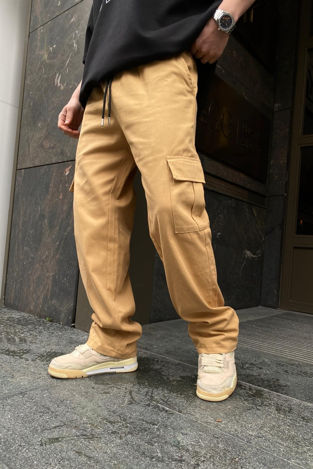 Kahve Kargo Cep İnce Kumaş Pantolon P607