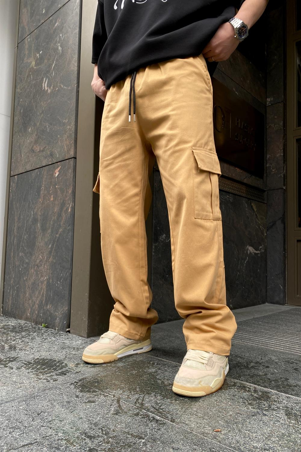 Kahve Kargo Cep İnce Kumaş Pantolon P607