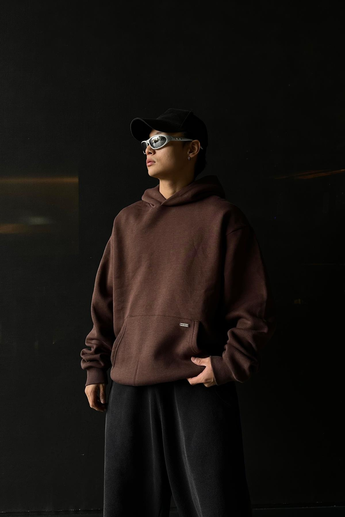 Kahve Rv Basic Oversize Sweatshirt SW1056