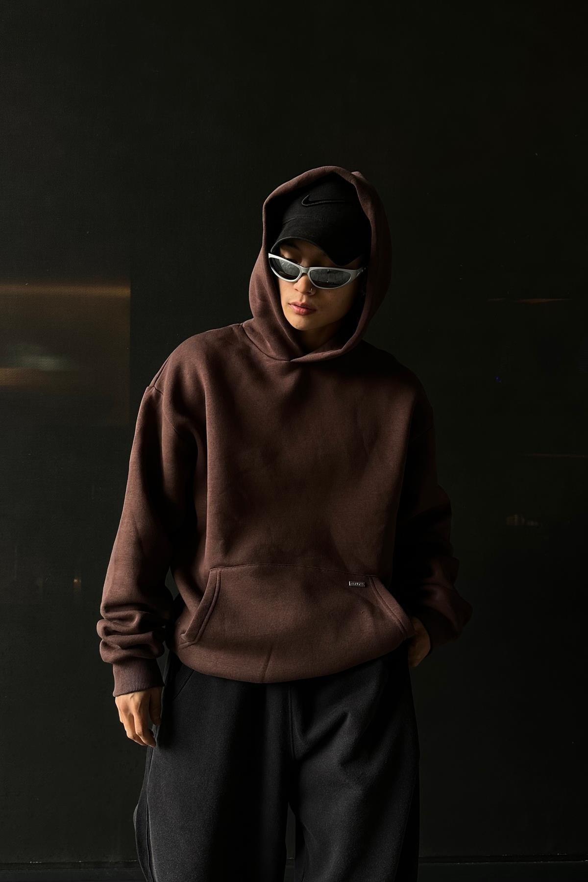 Kahve Rv Basic Oversize Sweatshirt SW1056