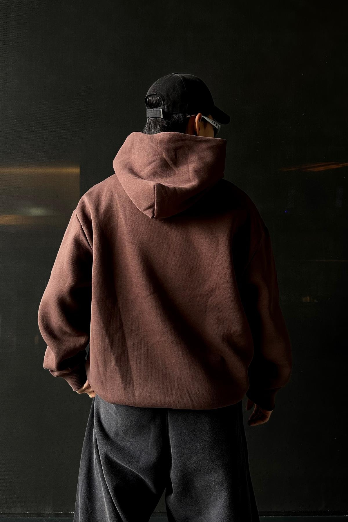 Kahve Rv Basic Oversize Sweatshirt SW1056