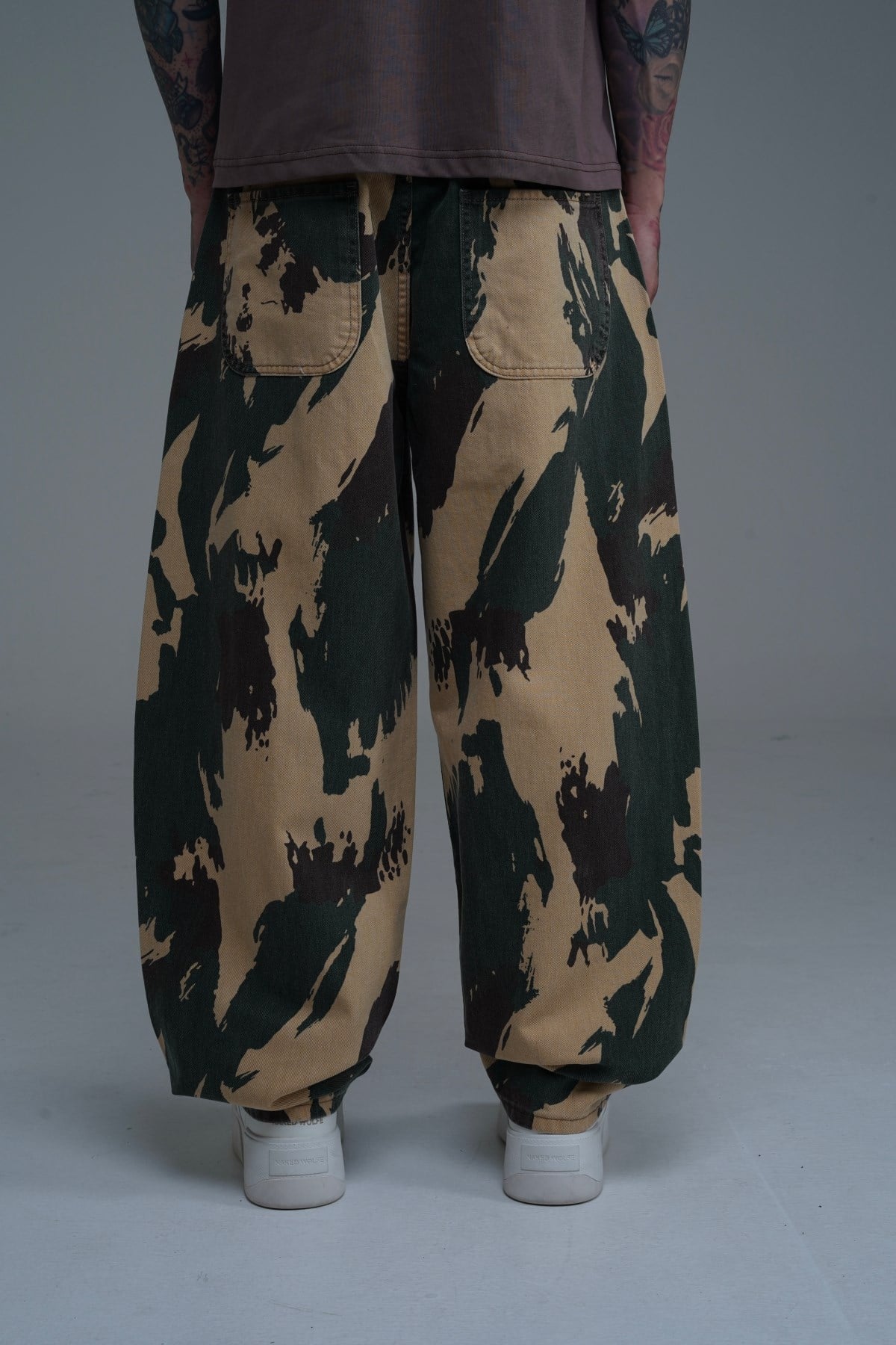 Kamuflaj Desenli Baggy Jean Pantolon CT01 6667 Joker
