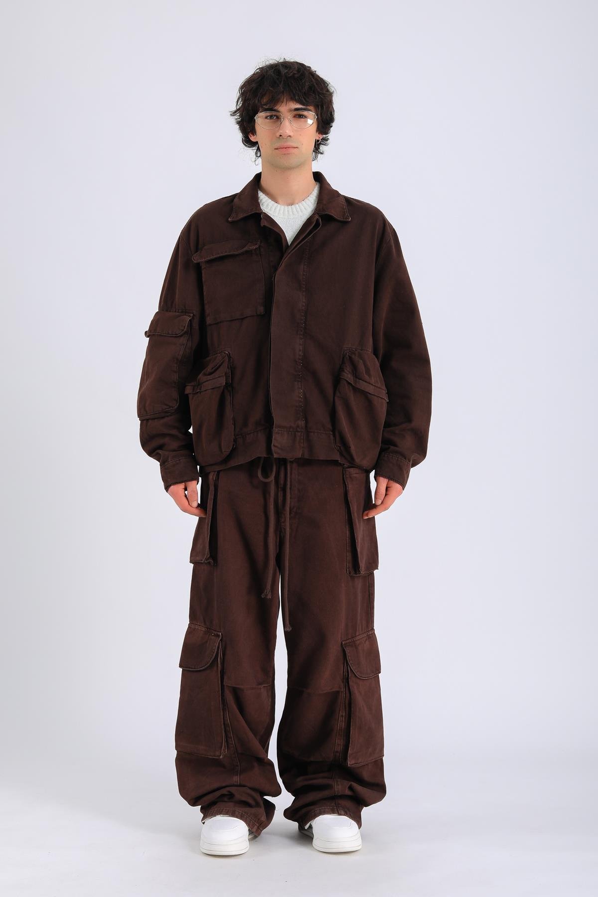 Kargo Cep Detay Gabardin Ceket C236