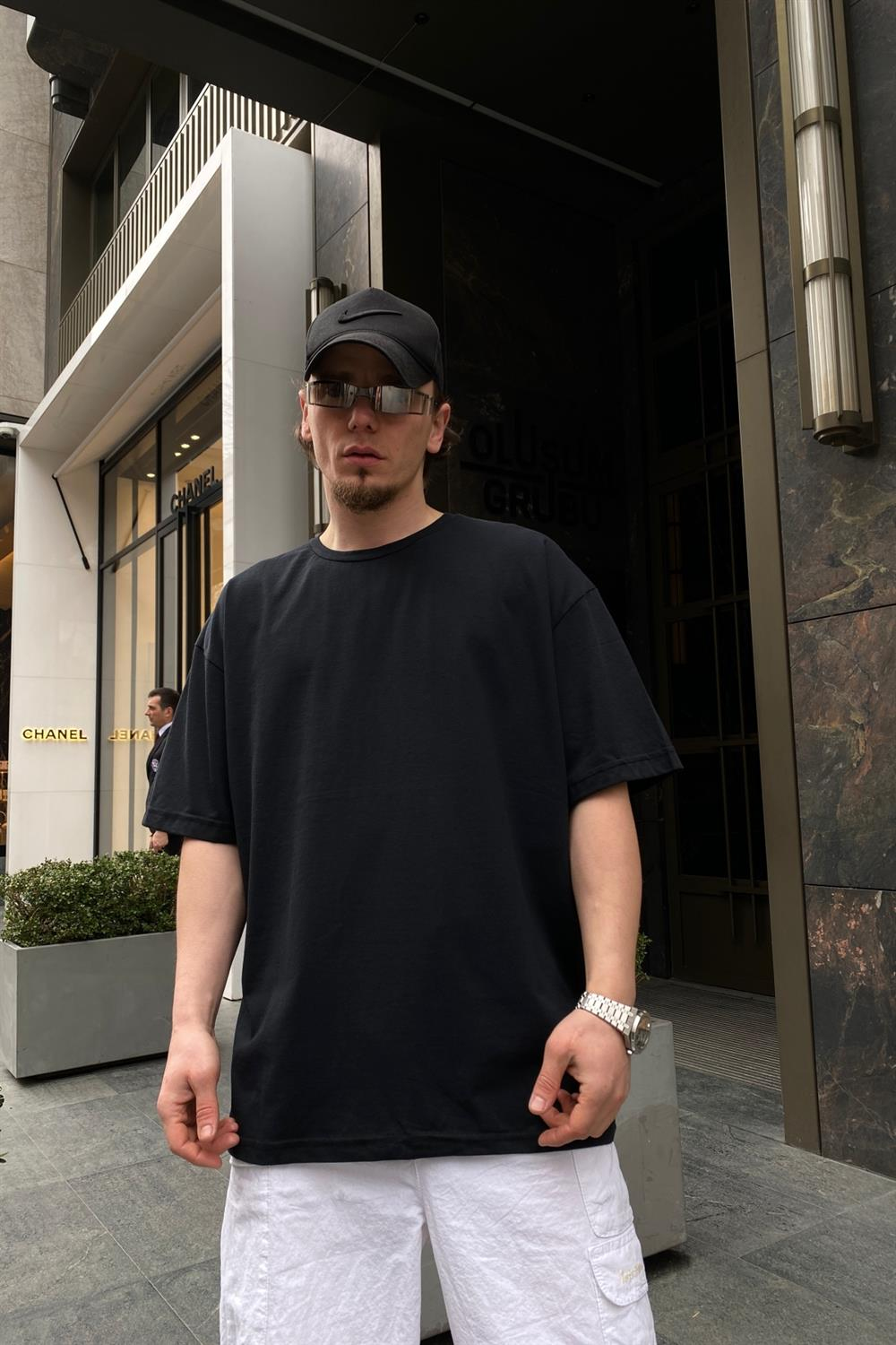 Kartal Baskılı Oversize Tshirt T543