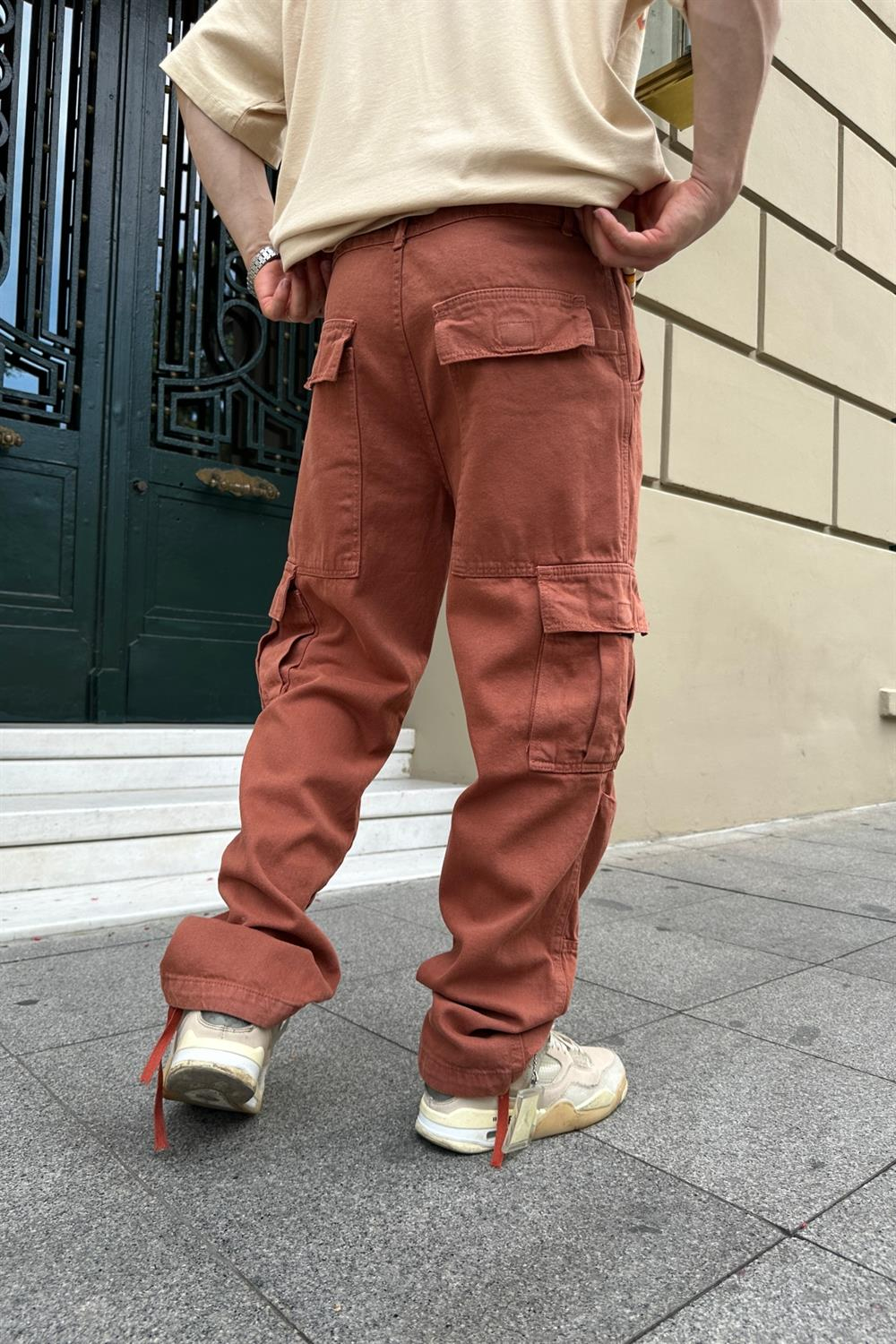 Kiremit Paça Detay BDG Gabardin Pantolon P687