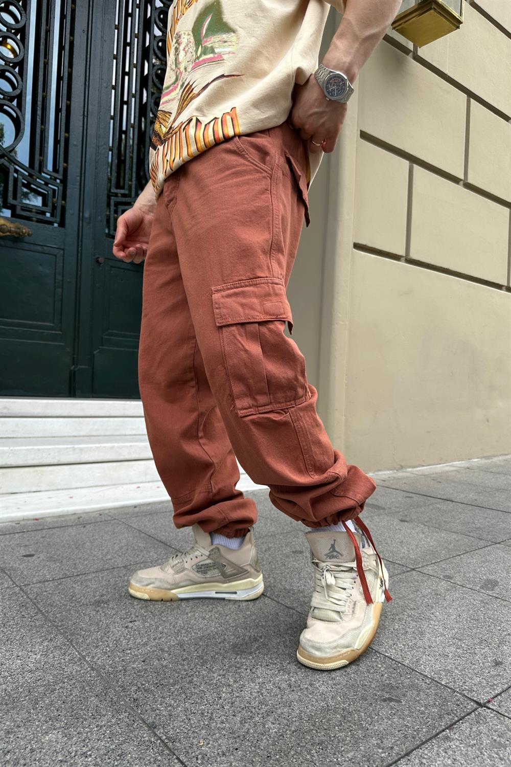 Kiremit Paça Detay BDG Gabardin Pantolon P687