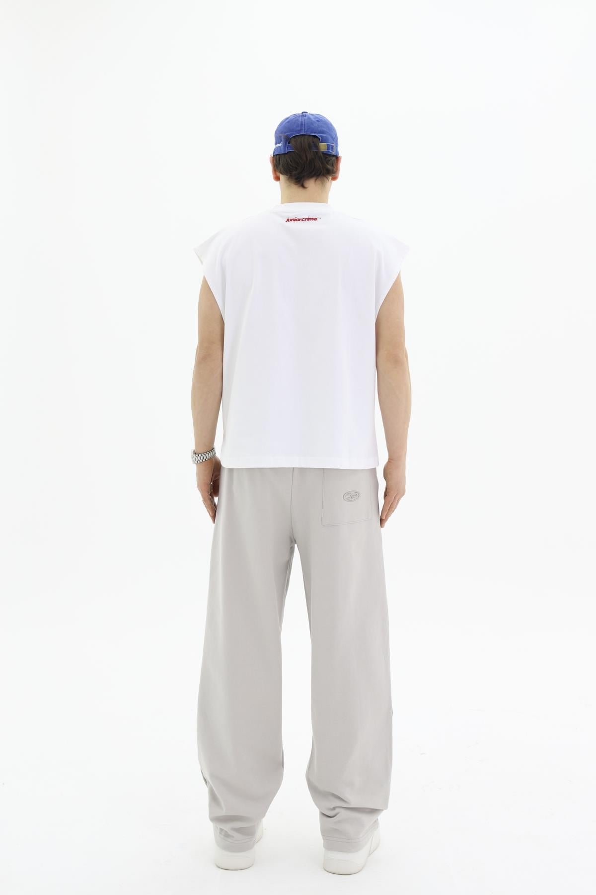 Kolsuz Beyaz Oversize Tshirt