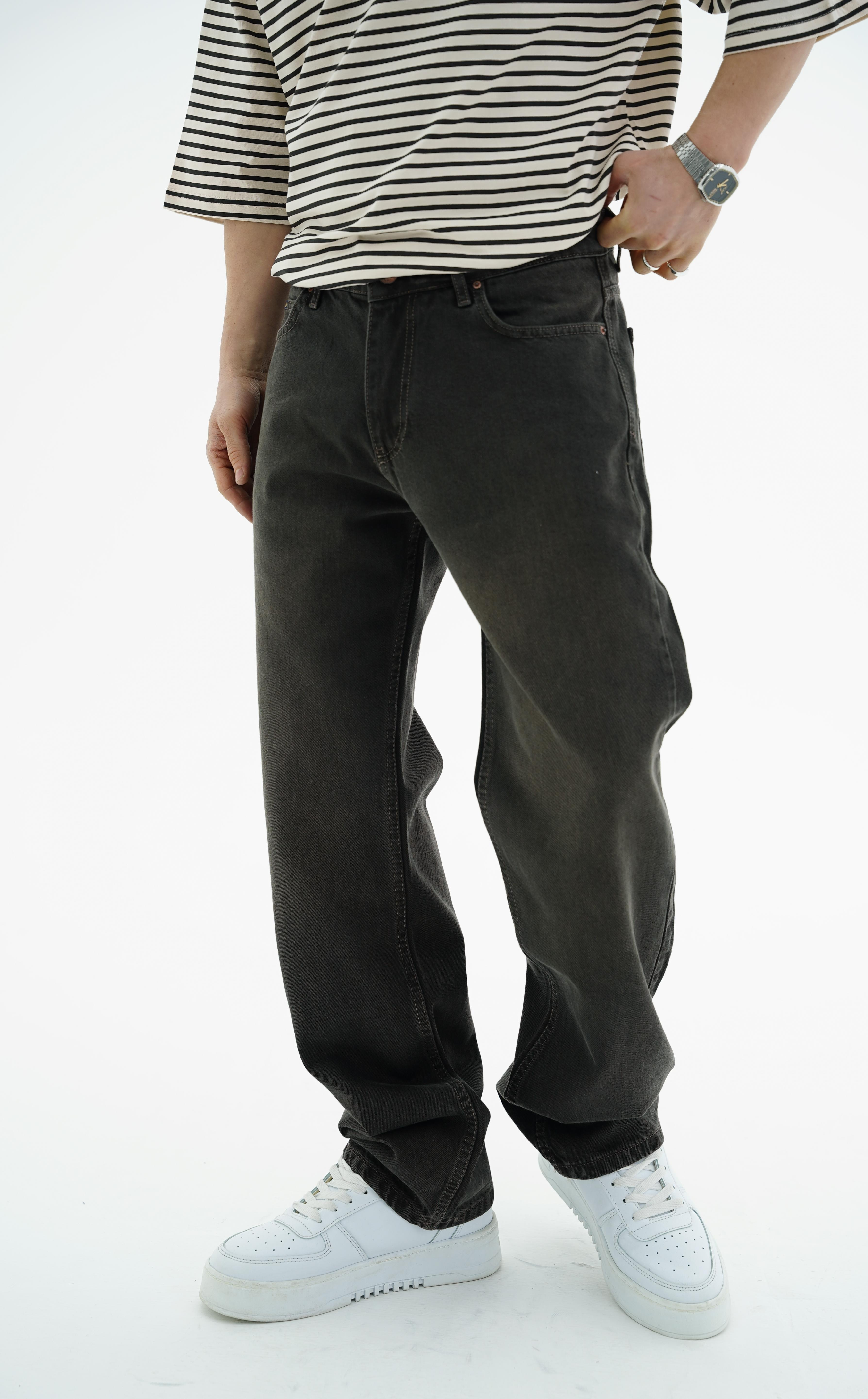 Koyu Kahverengi Jean Pantolon CT01 6610-snatch