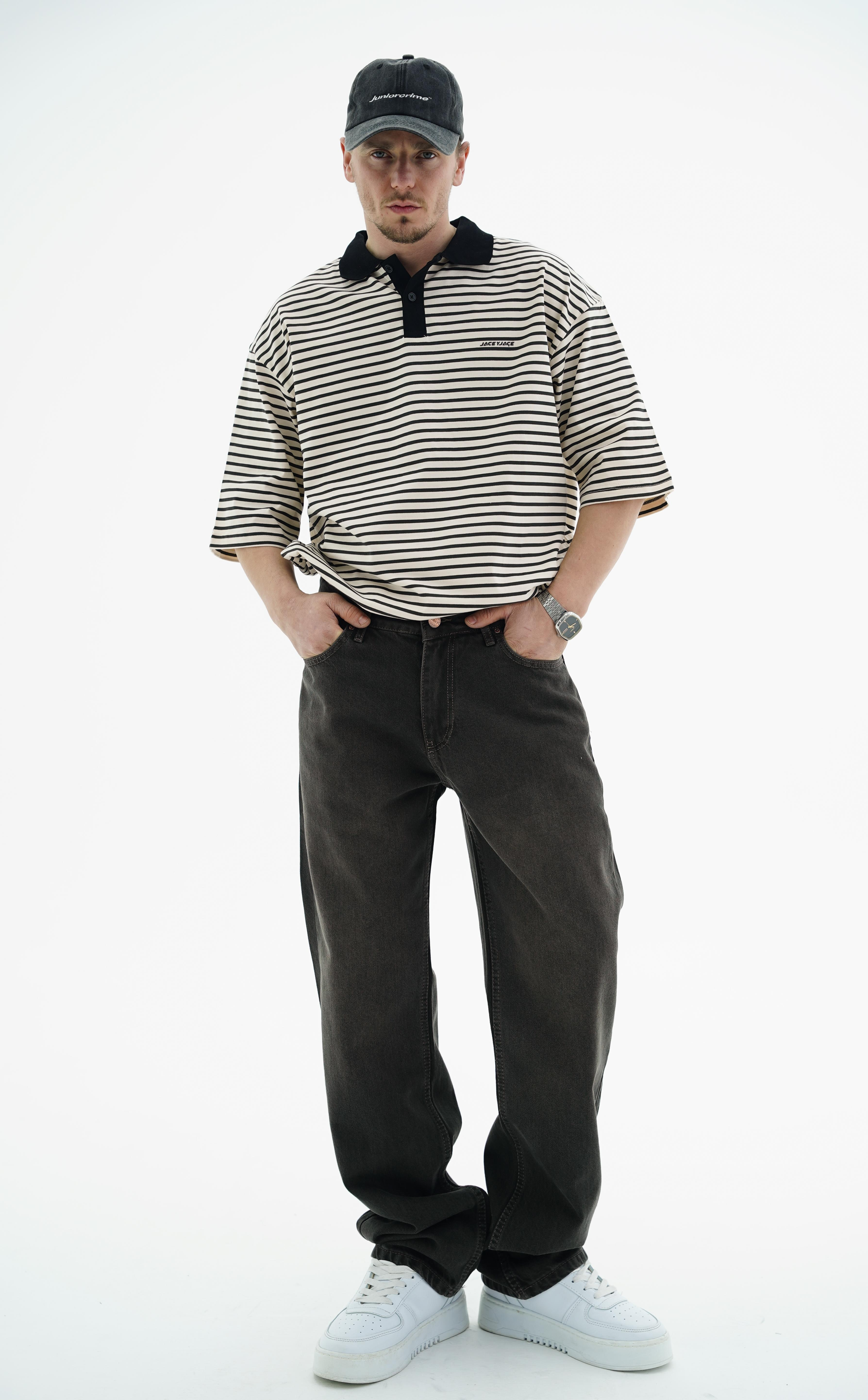 Koyu Kahverengi Jean Pantolon CT01 6610-snatch