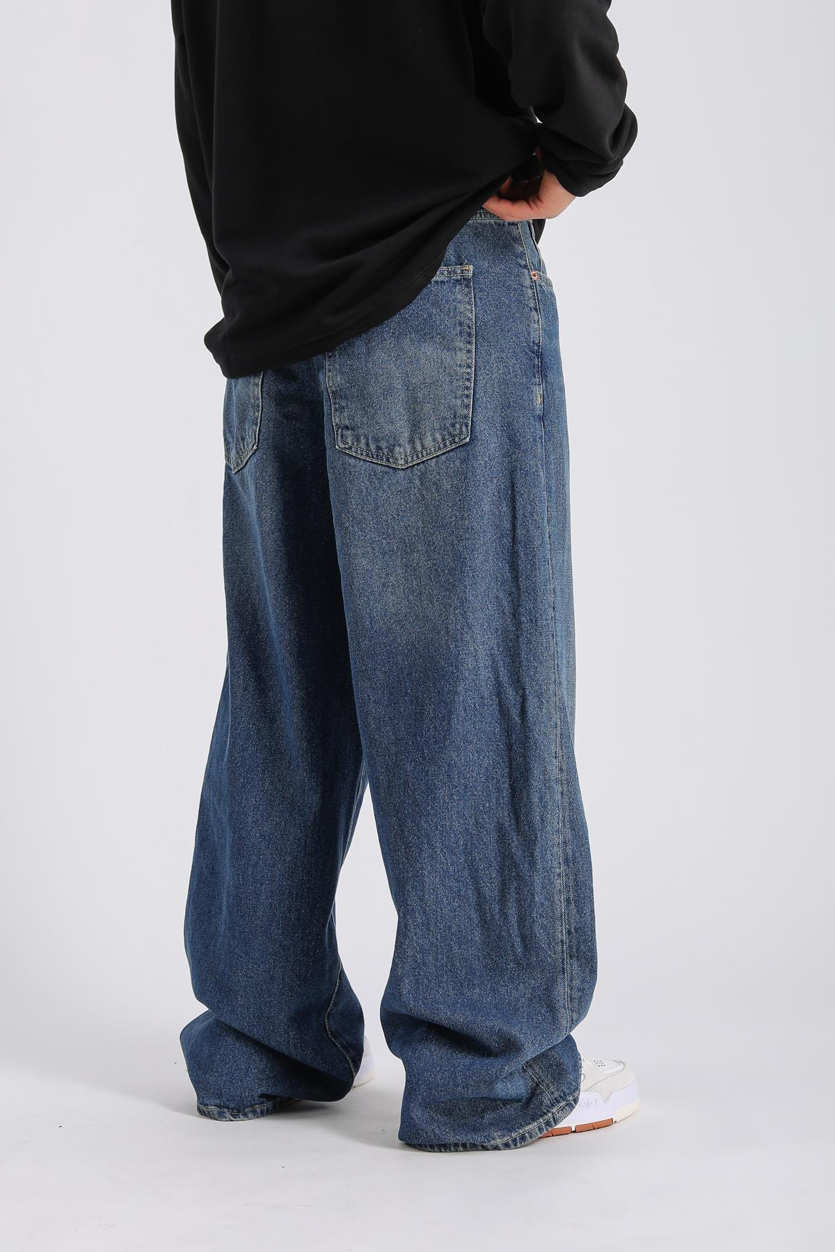 Koyu Mavi Baggy Jean Pantolon P987