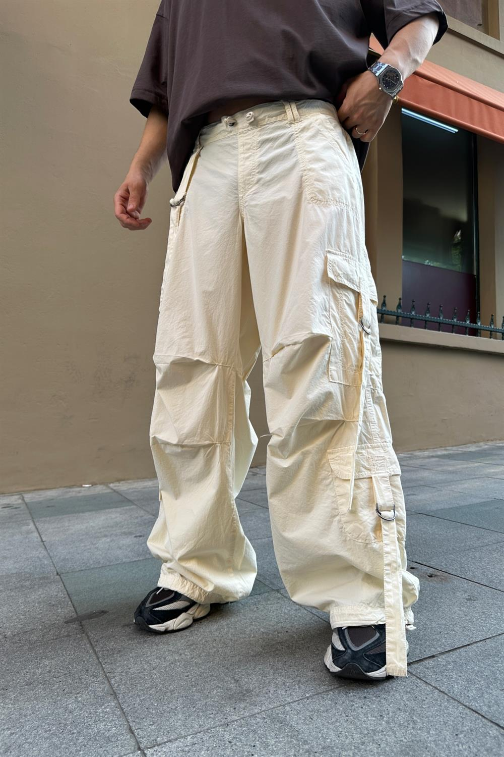 Krem Bdg Gabardin Combat Pantolon P722