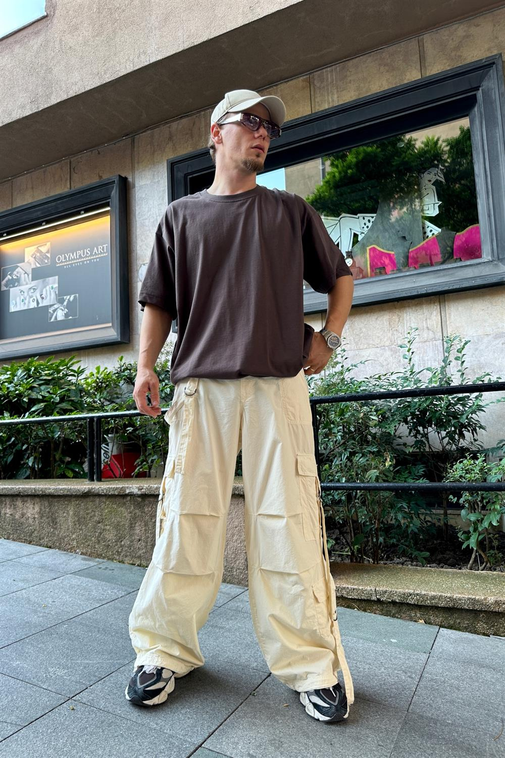 Krem Bdg Gabardin Combat Pantolon P722