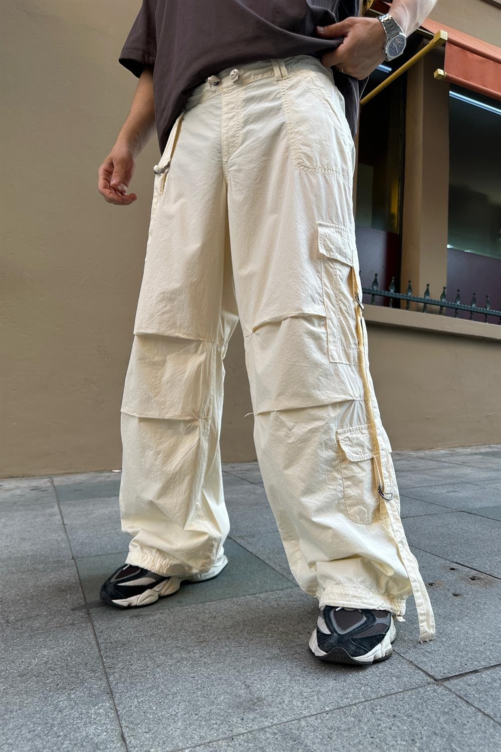 Krem Bdg Gabardin Combat Pantolon P722
