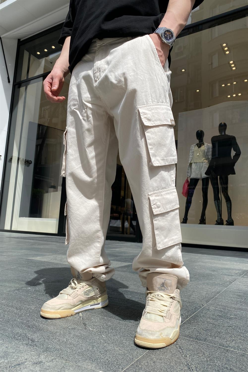 Krem Def Kargo Pantolon P627