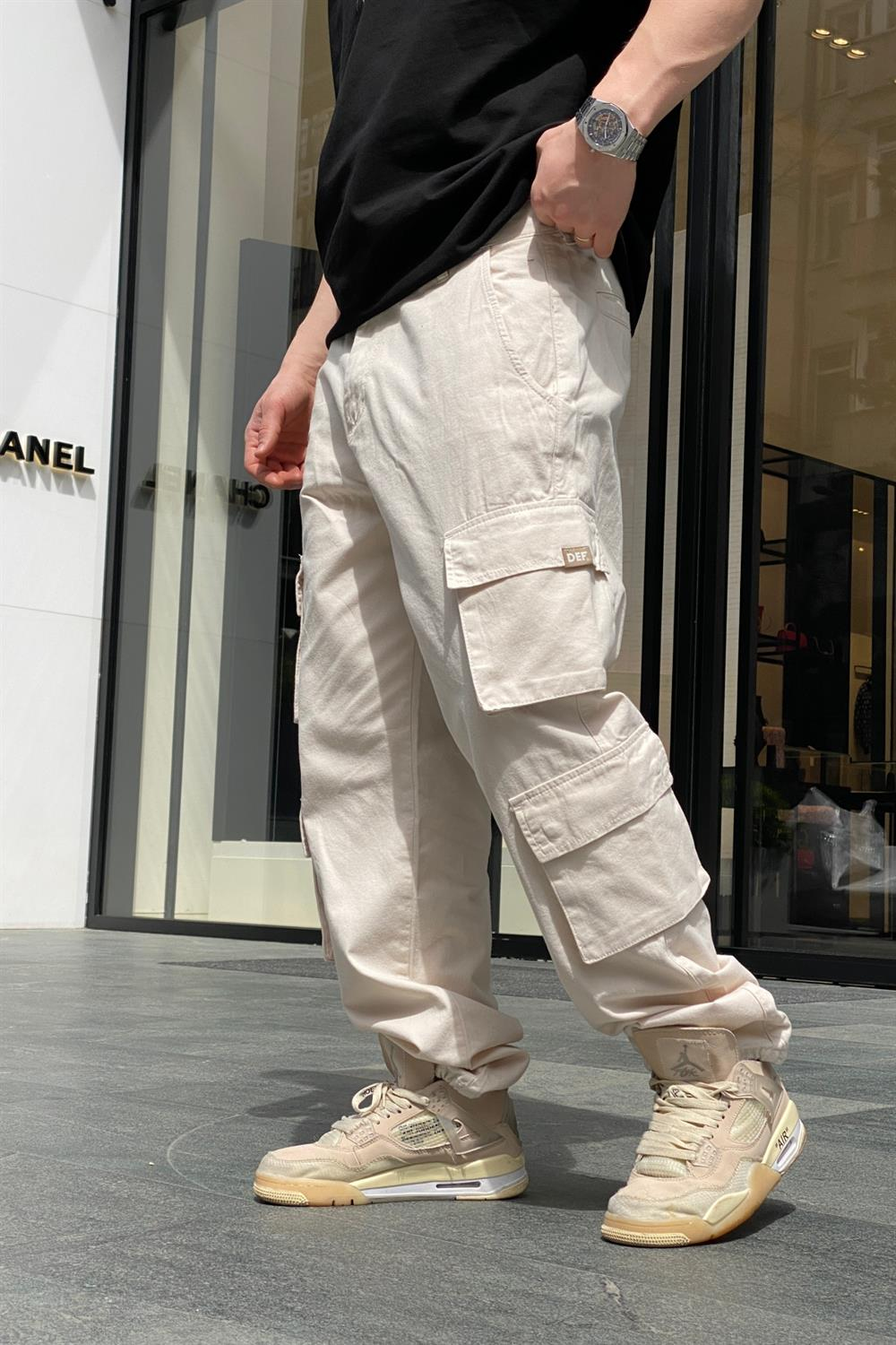 Krem Def Kargo Pantolon P627