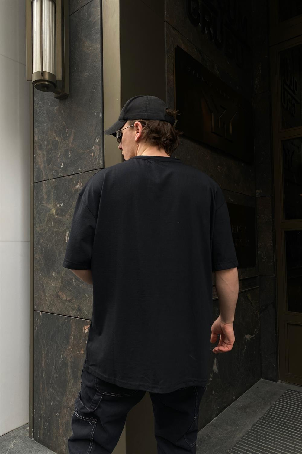 Kurukafa Baskılı Oversize Tshirt T535