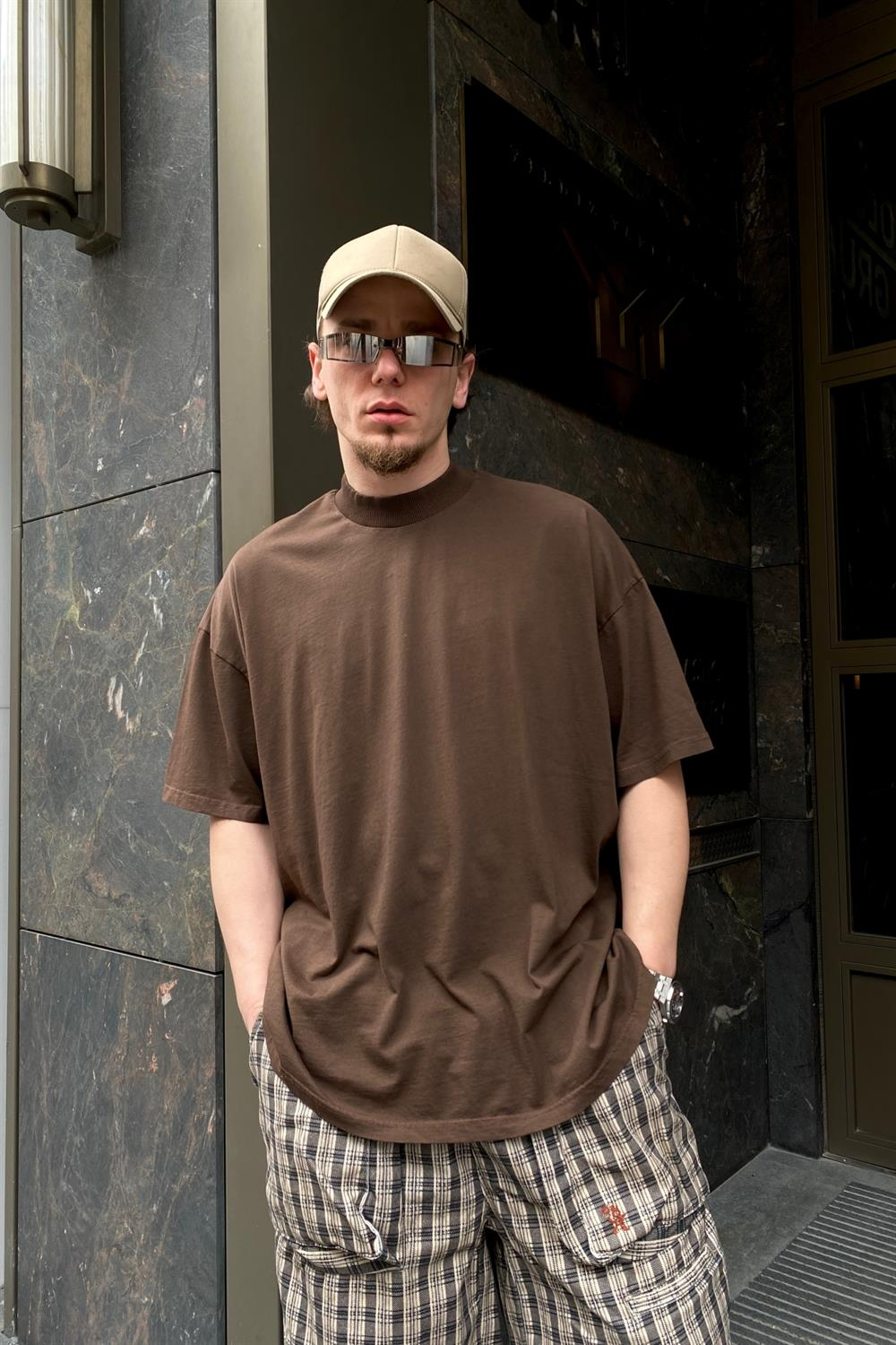 Kurukafa Baskılı Oversize Tshirt T558
