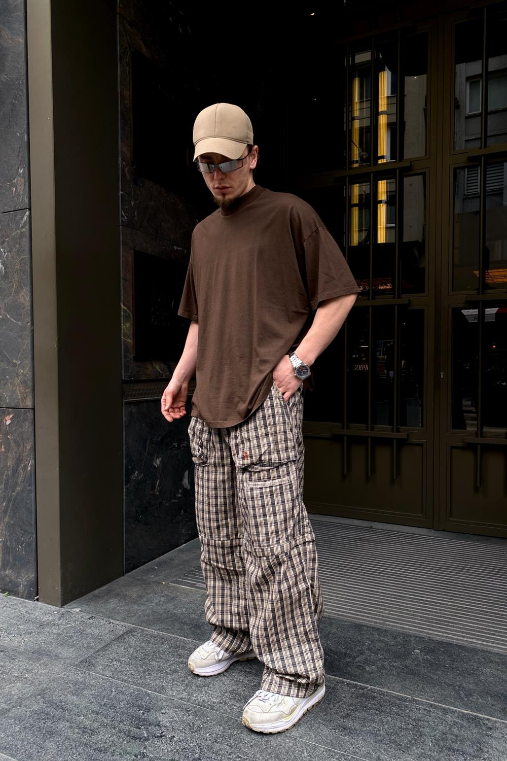 Kurukafa Baskılı Oversize Tshirt T558