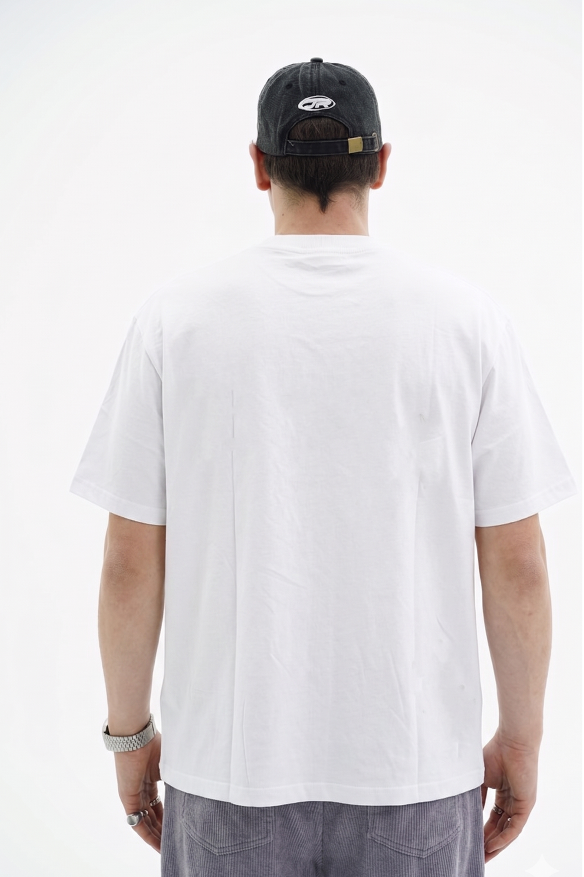 Leo Patch Detay Beyaz Oversize Tshirt