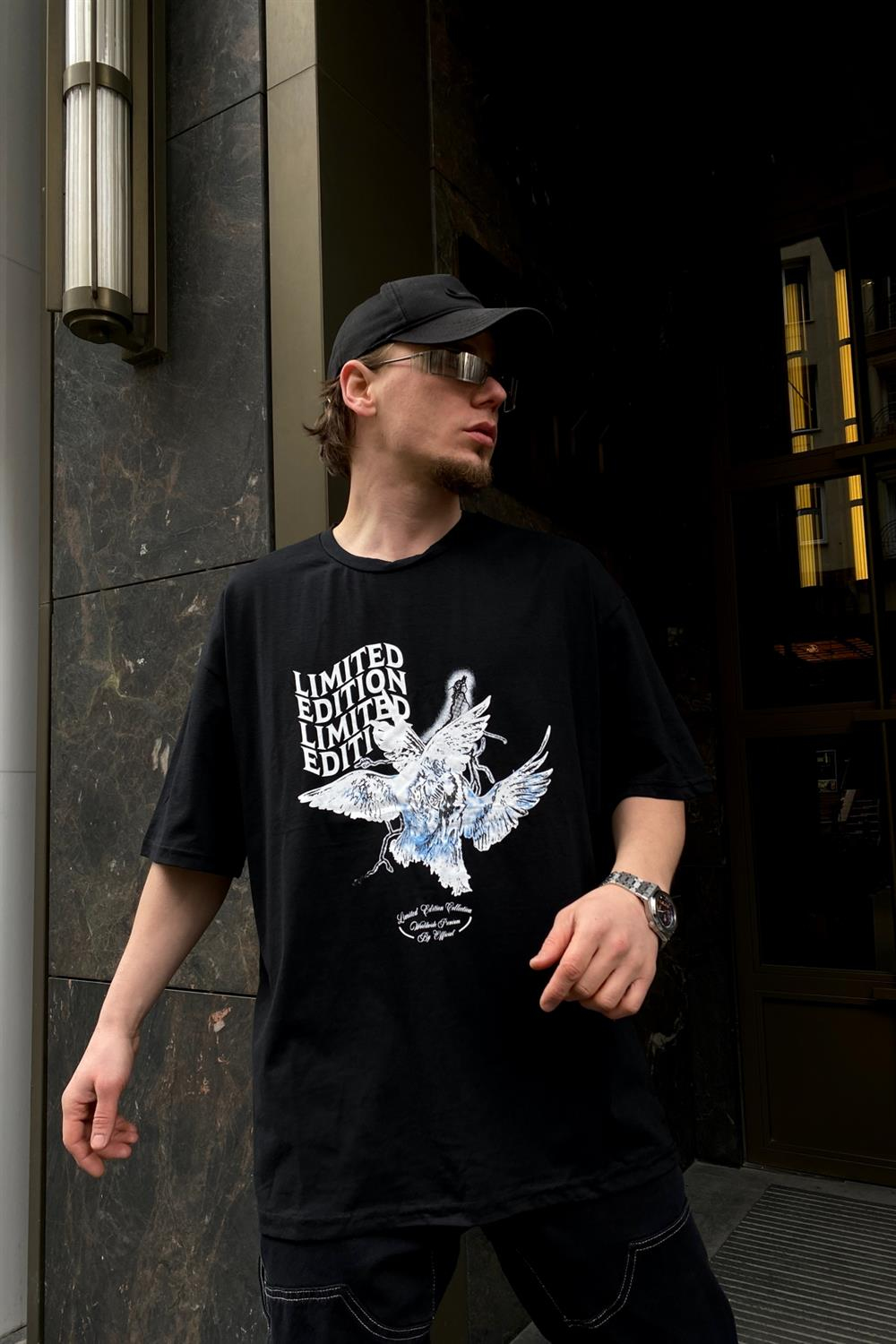 Limited Baskılı Oversize Tshirt T540