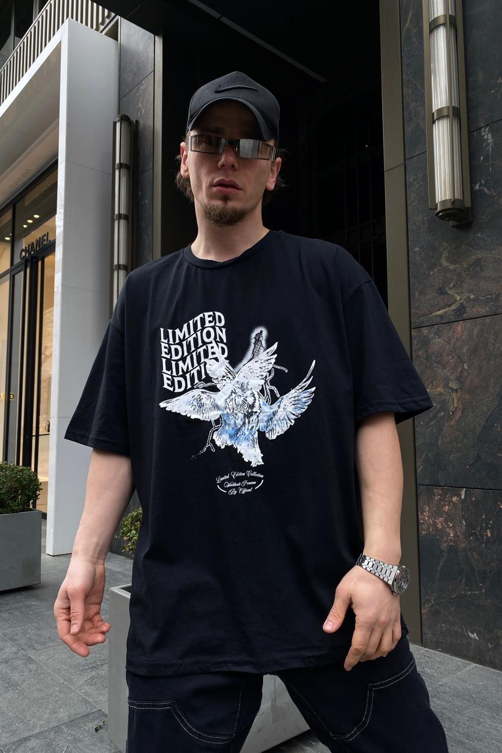 Limited Baskılı Oversize Tshirt T540