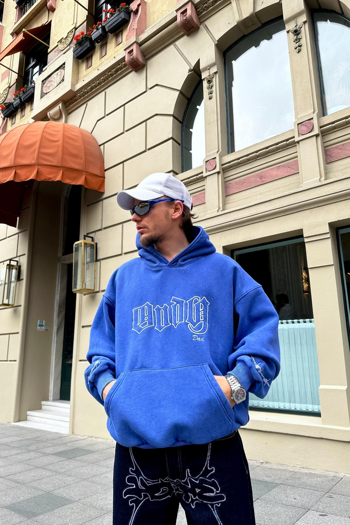 Mavi Acid Wash Oversize Dad Sweatshirt SW996
