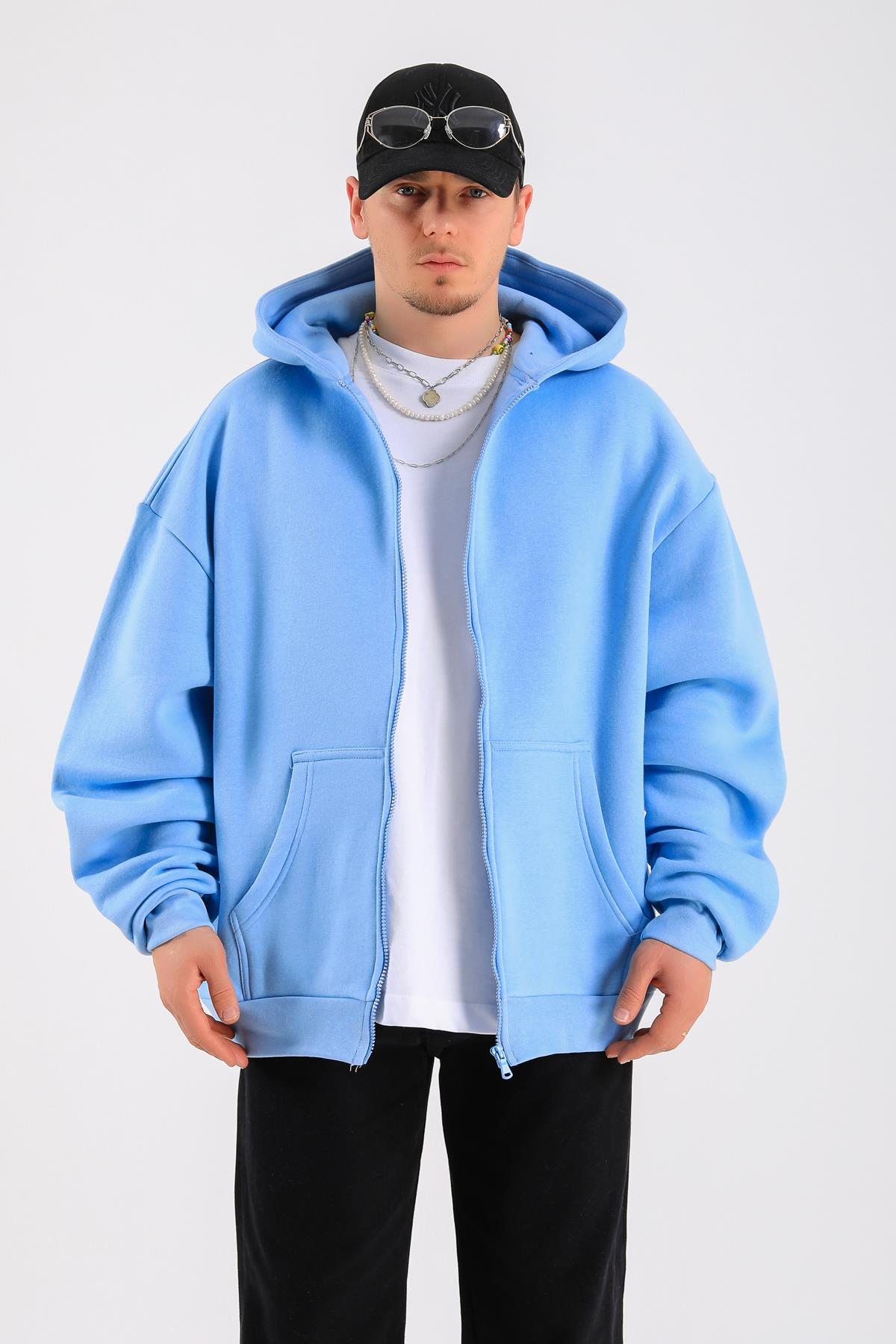Mavi Basic Oversize Zipper Hoodie SW1315