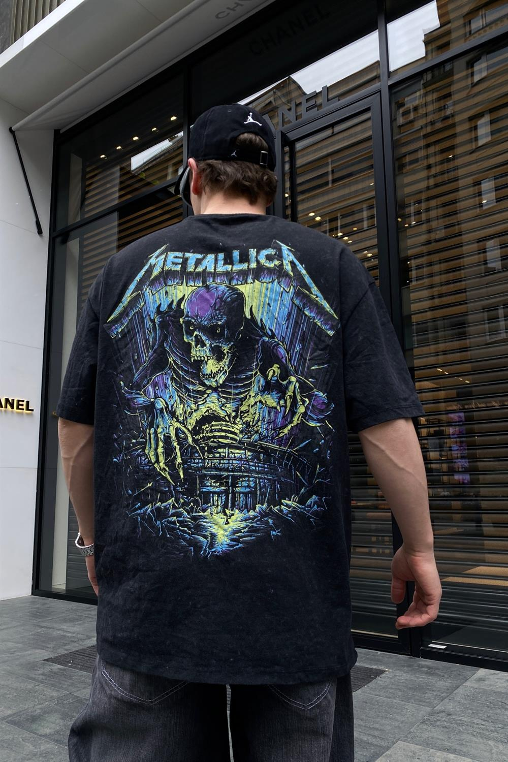 Metallica Acid Wash Oversize Tshirt T656