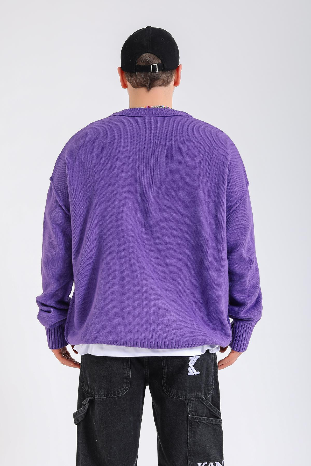 Mor Oversize Basic Kazak KZK148