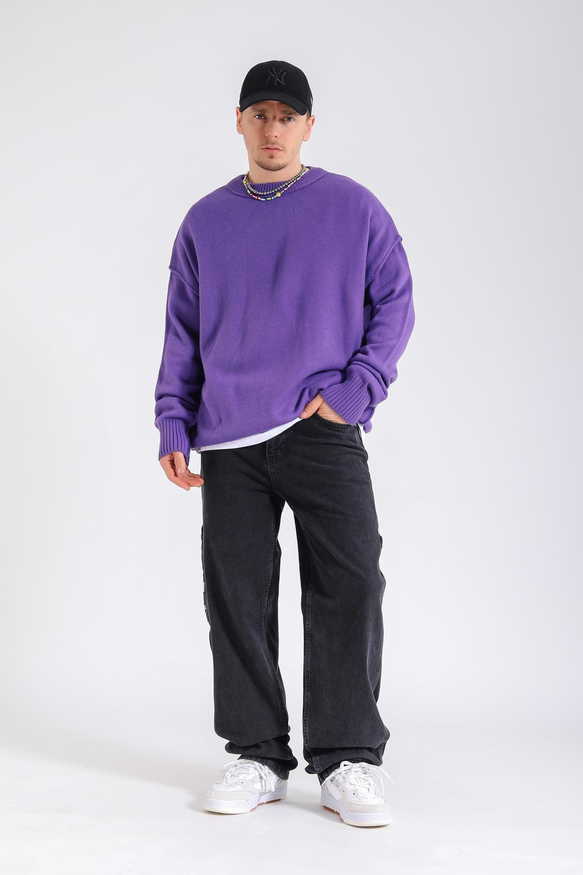 Mor Oversize Basic Kazak KZK148