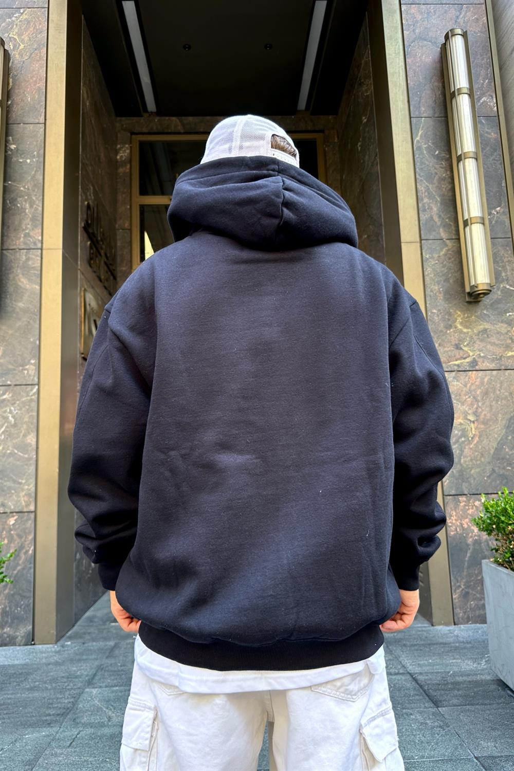 Multiply Baskılı Zipper Oversize Sweatshirt SW863