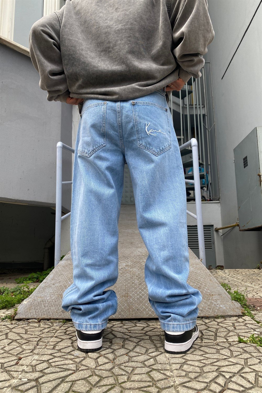 Nakışlı Açık Mavi Kani Jean P539