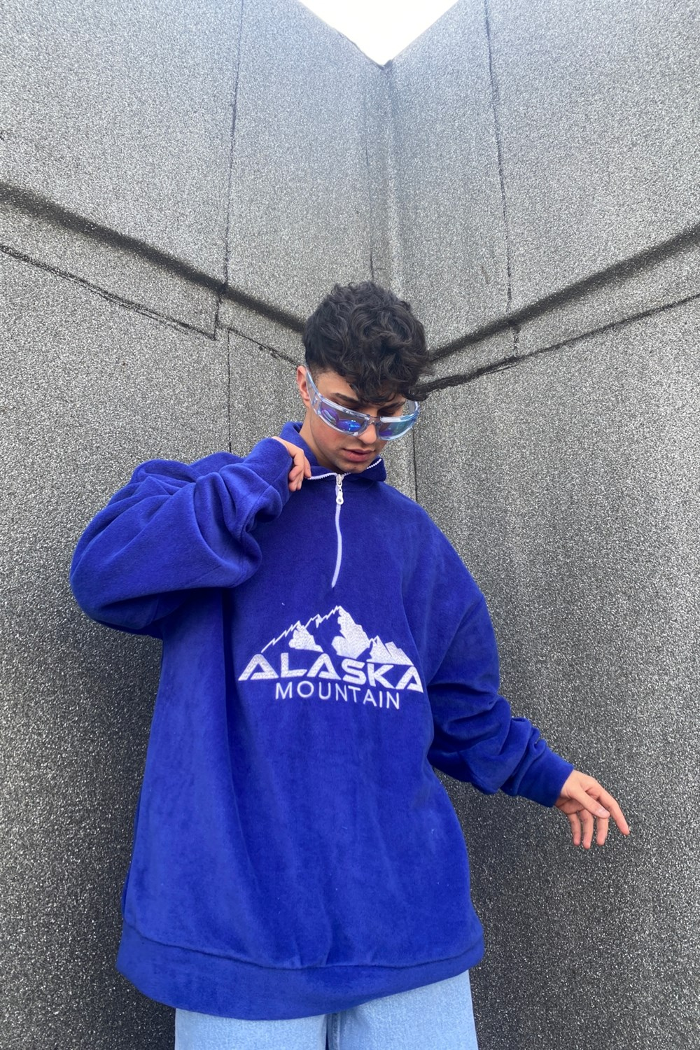Nakışlı Alaska Oversize Sweatshirt SW846