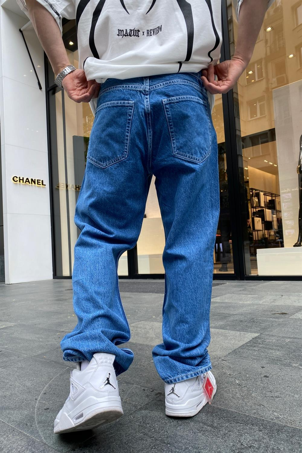 Navy Blue Basic Jean Pantolon P654