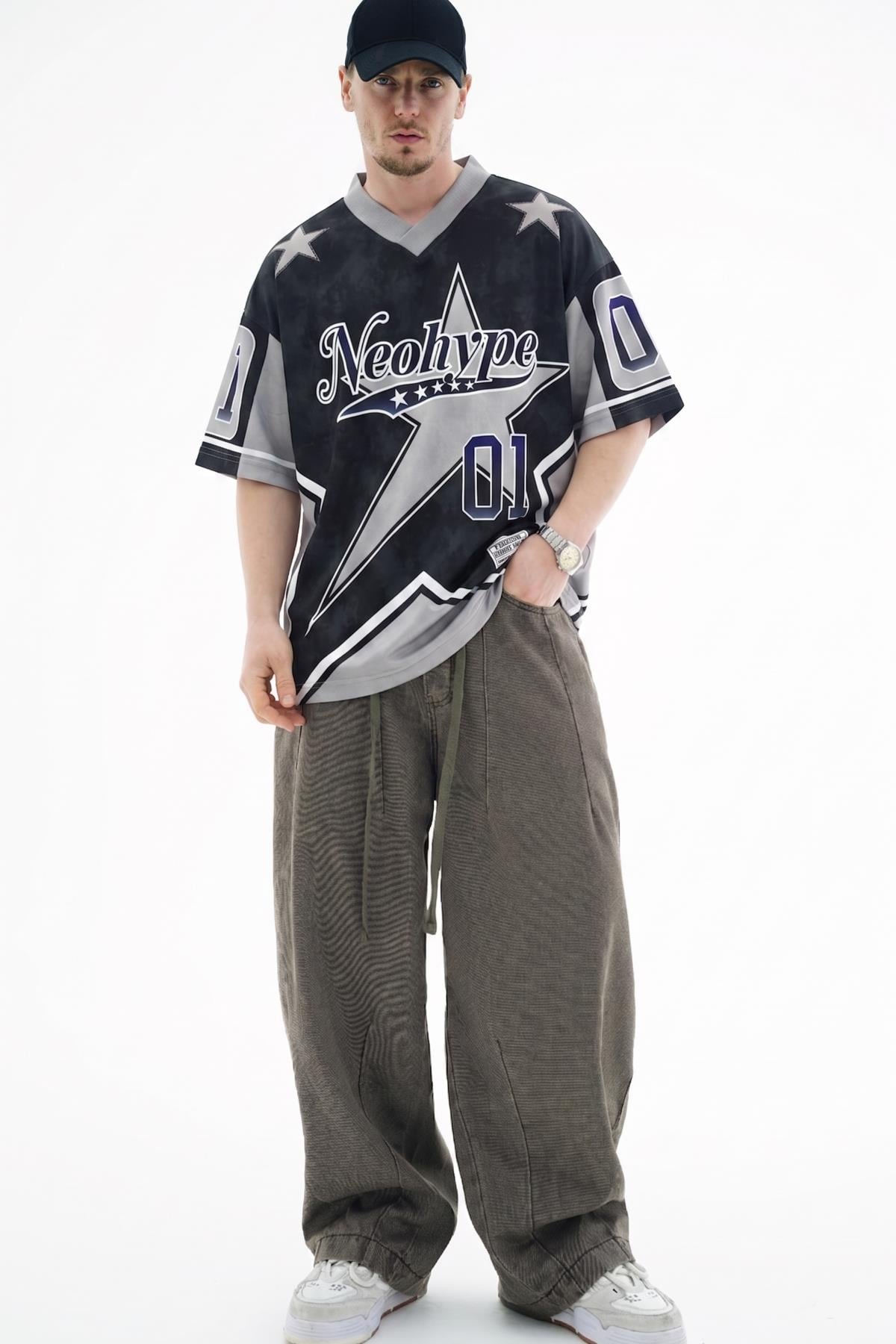 Neohype Baskılı Oversize Forma Tshirt JC01 26Y159