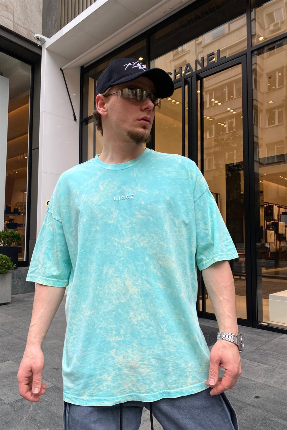 Nicce Acid Wash Oversize Tshirt T662