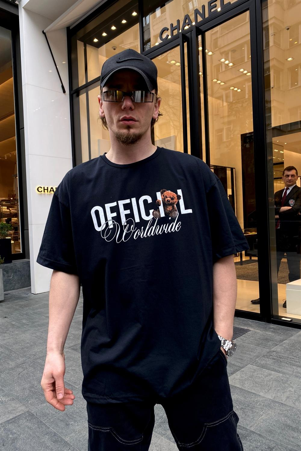 Official Worldwide Baskılı Oversize Tshirt T538