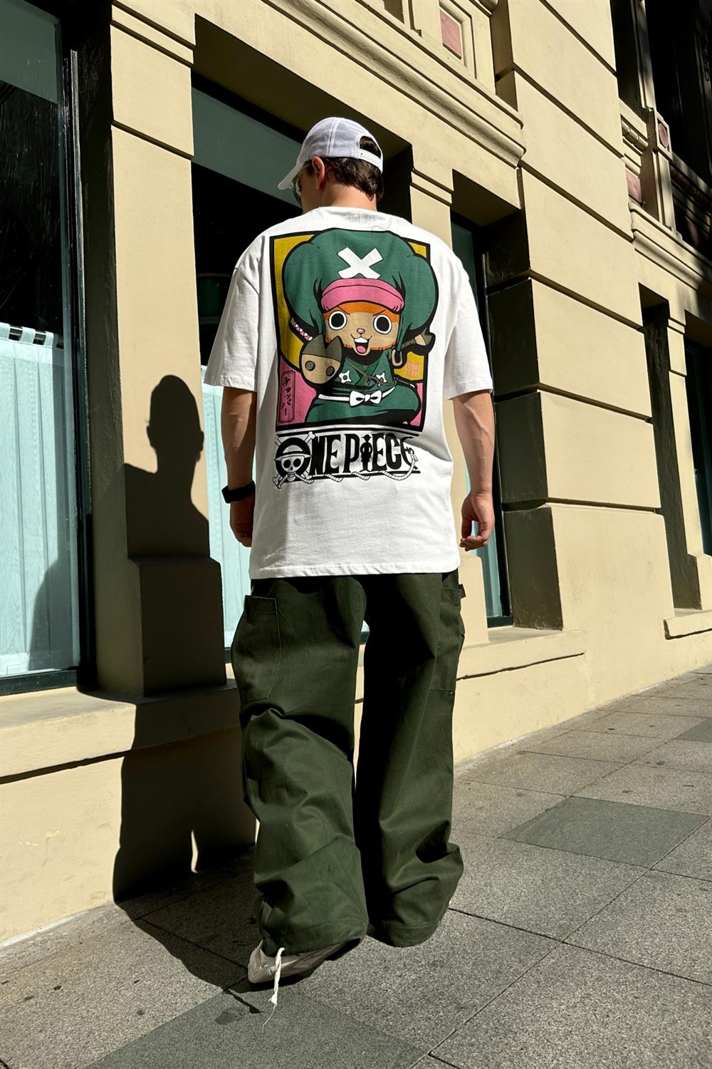 OP Krem Baskılı  Oversize Tshirt T839