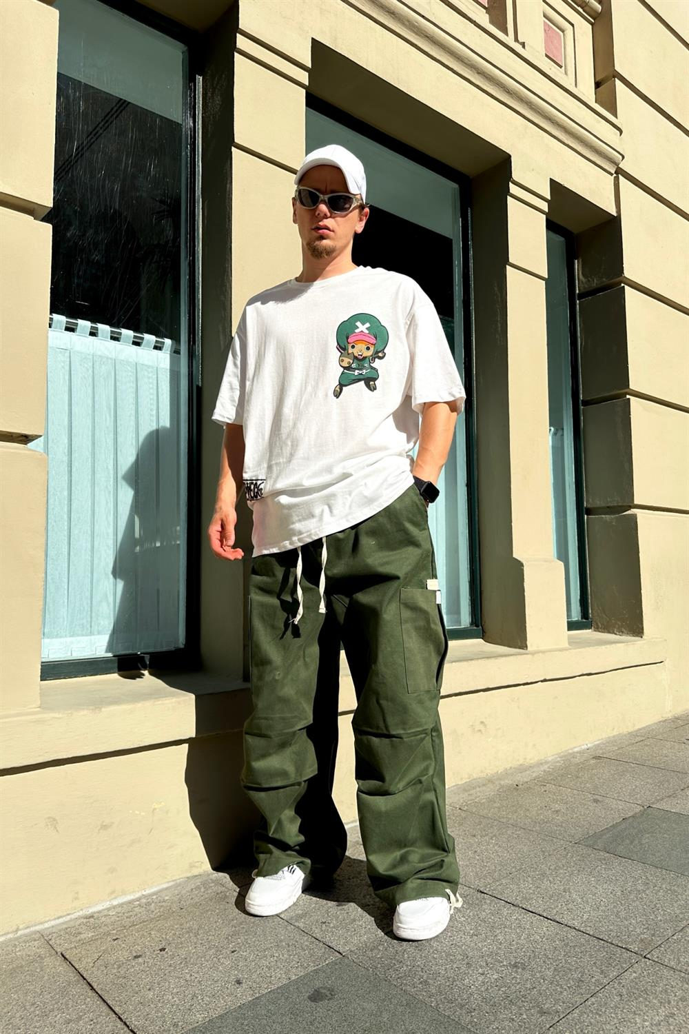 OP Krem Baskılı  Oversize Tshirt T839