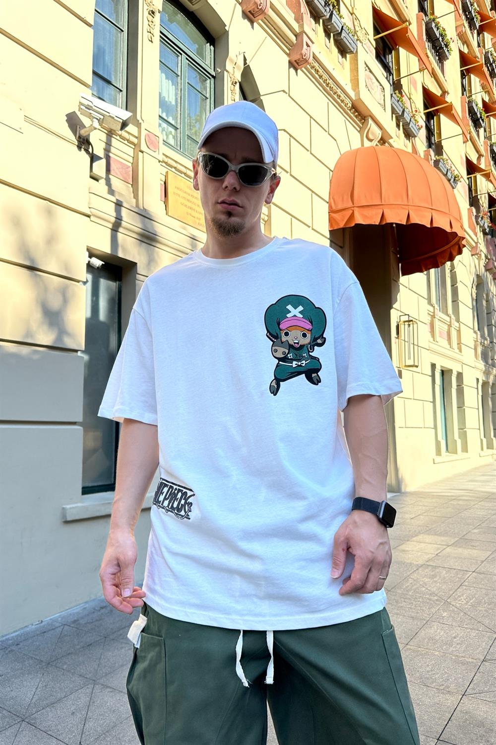 OP Krem Baskılı  Oversize Tshirt T839