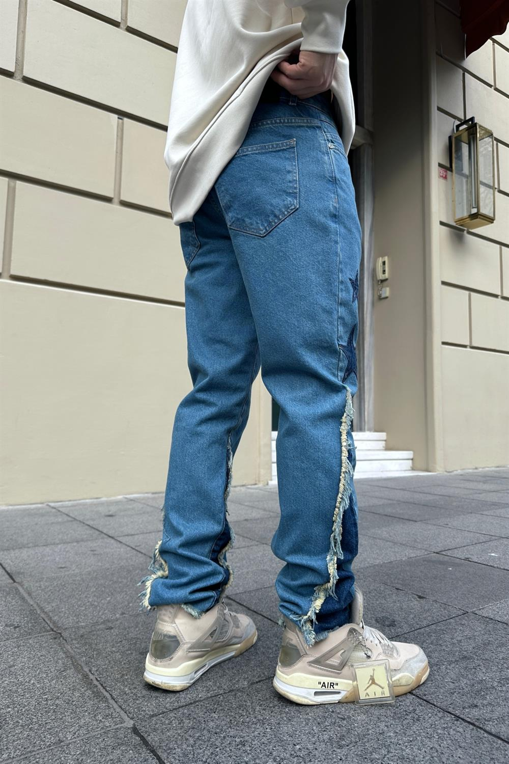 Patch Baskılı Püskül Detay Jean Pantolon P770