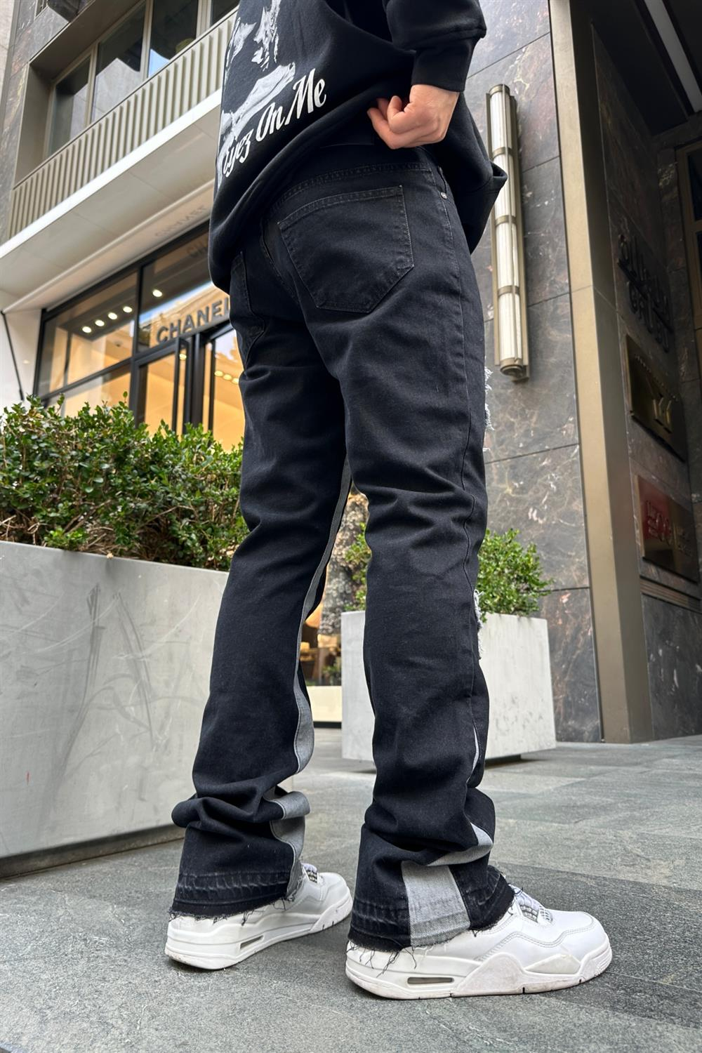 Patch Detay Füme Jean Pantolon P811