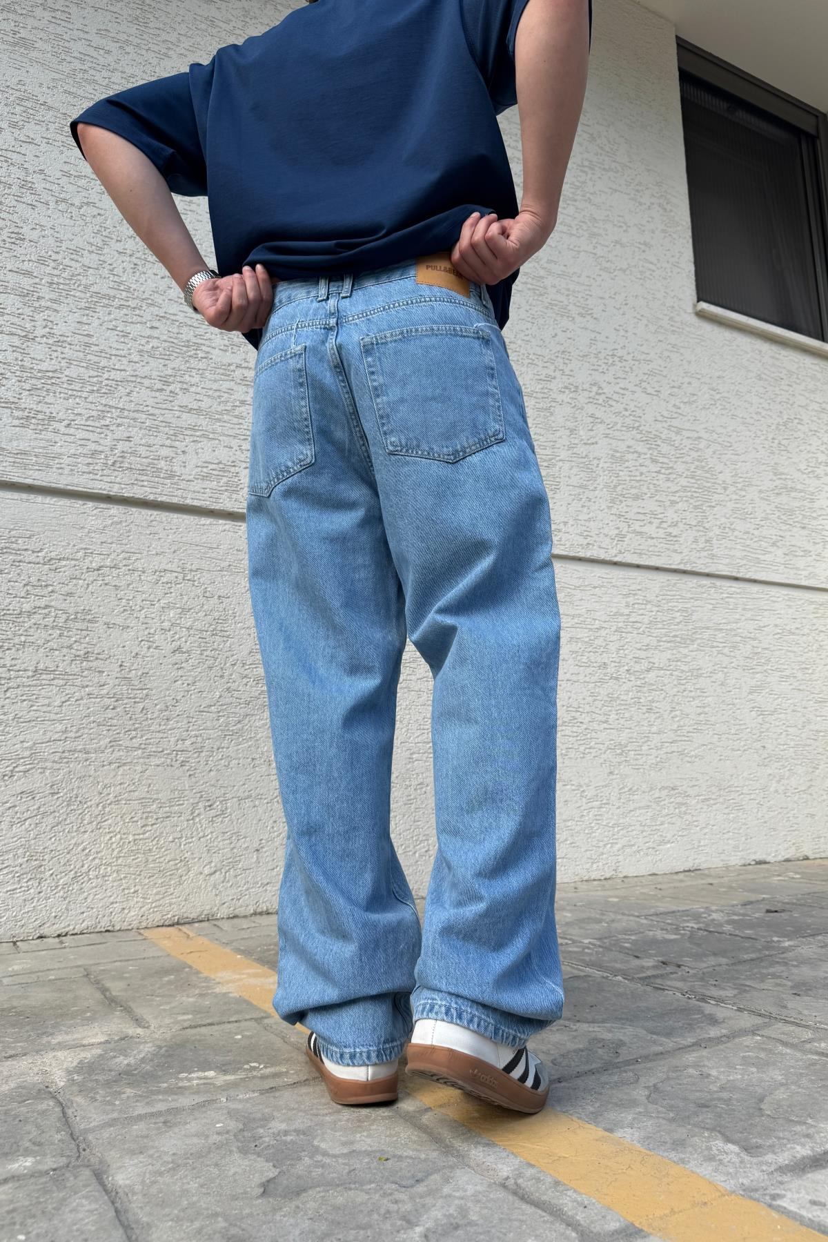 PB Açık Mavi Basic Baggy Jean
